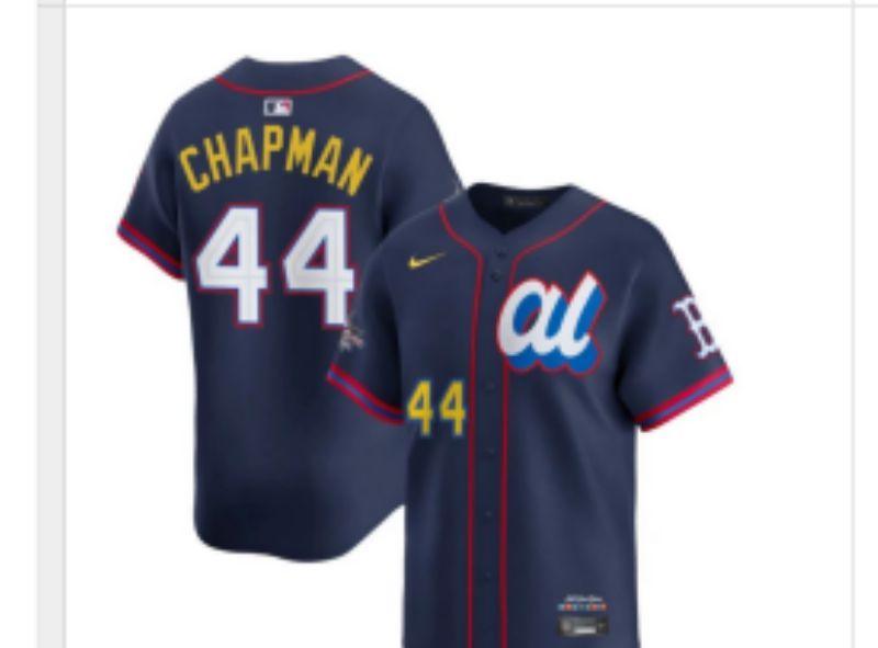 Men 2025 Boston Red Sox #44 Chapman Drak Blue All star Nike MLB Jersey style 06